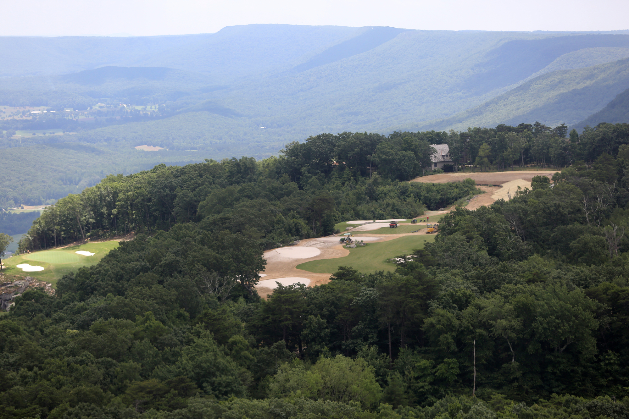 Portions of the Course at McLemore is seen from a helicopter Friday, June 21, 2019 on Lookout Mountain in Walker County, Ga. The Course at McLemore, formerly Canyon Ridge golf course, is opening this weekend after an upgrade of all 18 golf holes.