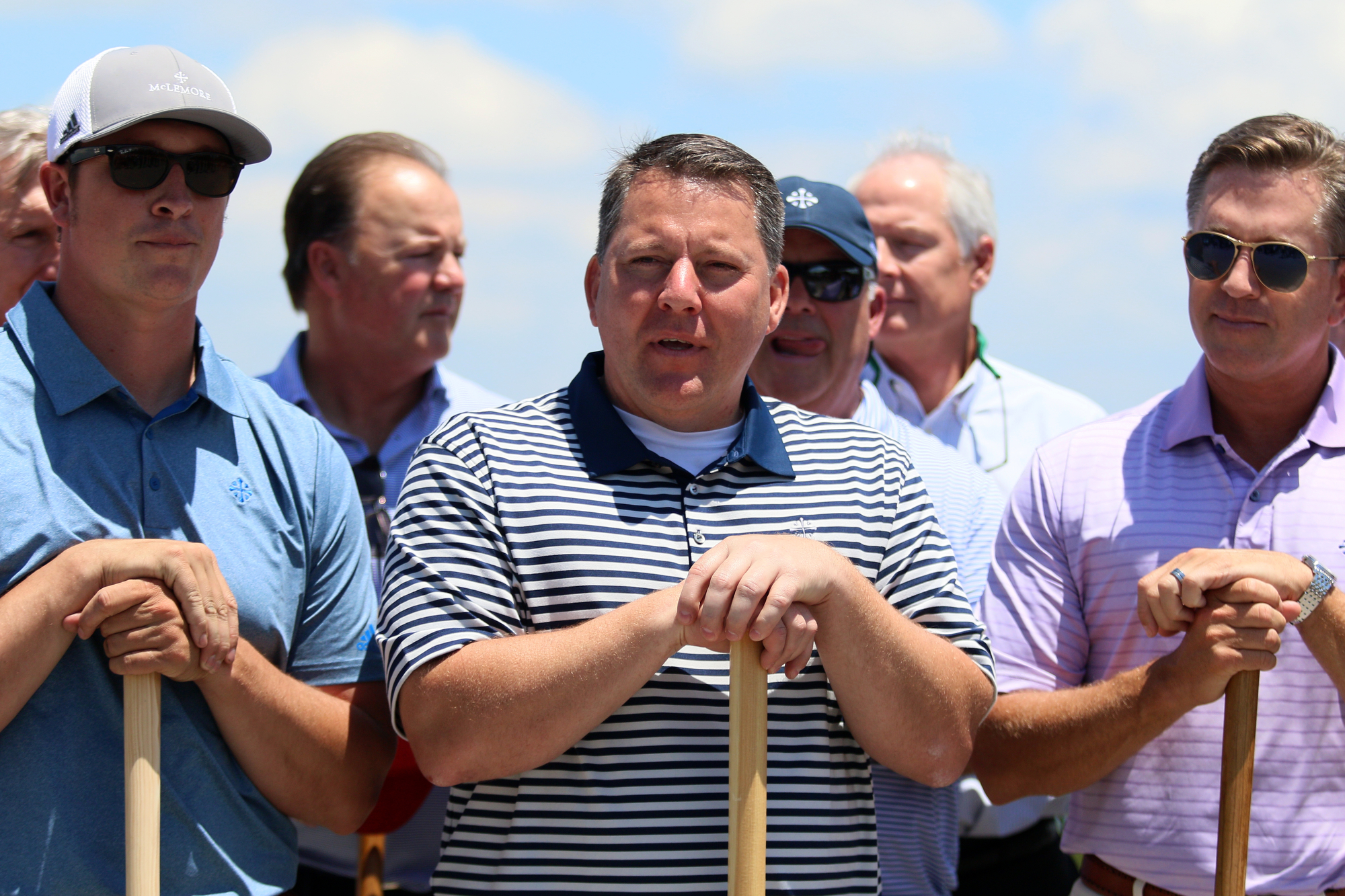 Duane Horton, president of Scenic Land Co., speaks before the groundbreaking event for the new clubhouse at The Course at McLemore on Lookout Mountain Friday, June 21, 2019 in Walker County, Ga. Scenic Land Co. took over the former Canyon Ridge development two years ago.
