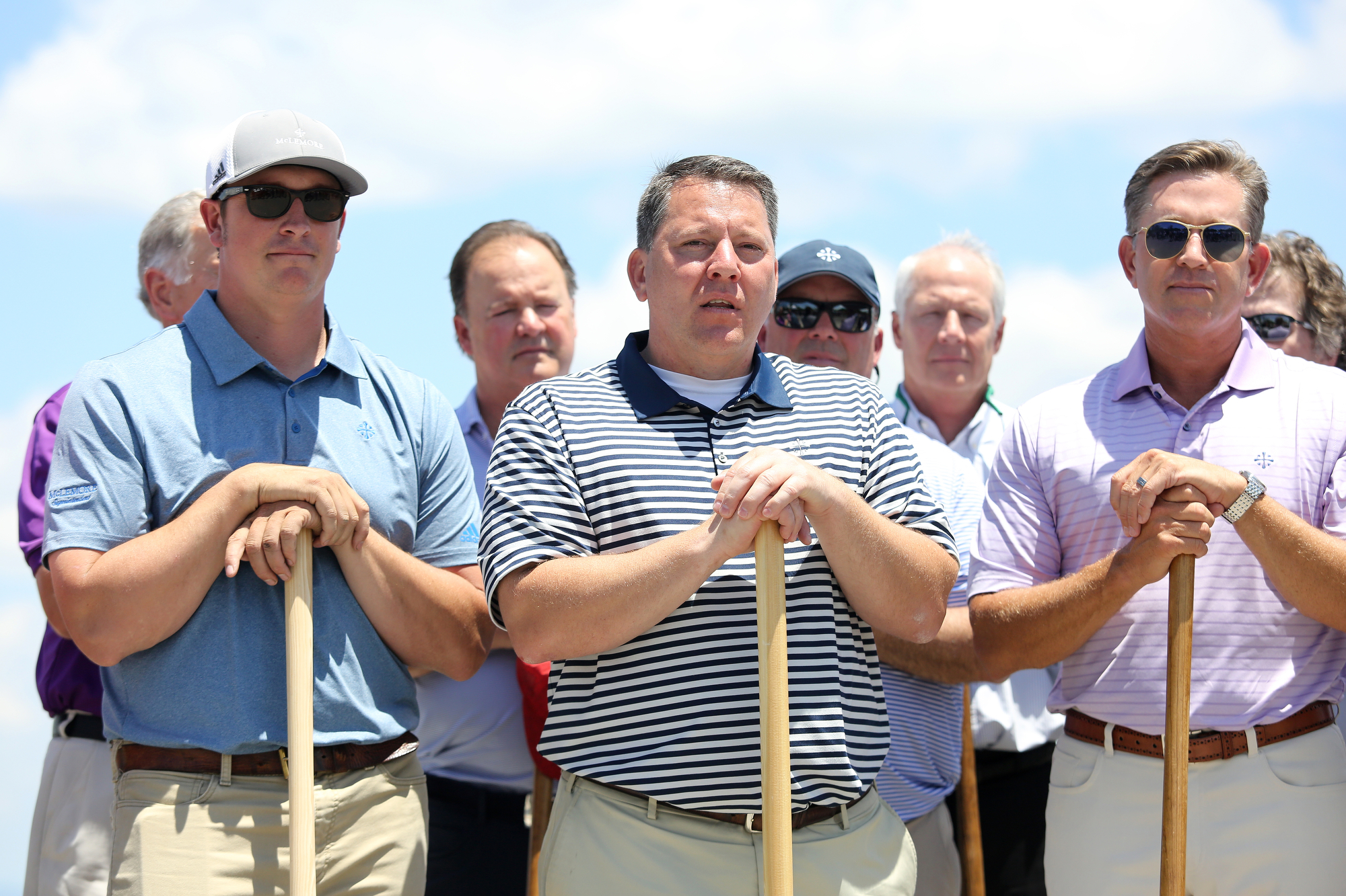 Duane Horton, president of Scenic Land Co., speaks before the groundbreaking event for the new clubhouse at The Course at McLemore on Lookout Mountain Friday, June 21, 2019 in Walker County, Ga. Scenic Land Co. took over the former Canyon Ridge development two years ago.