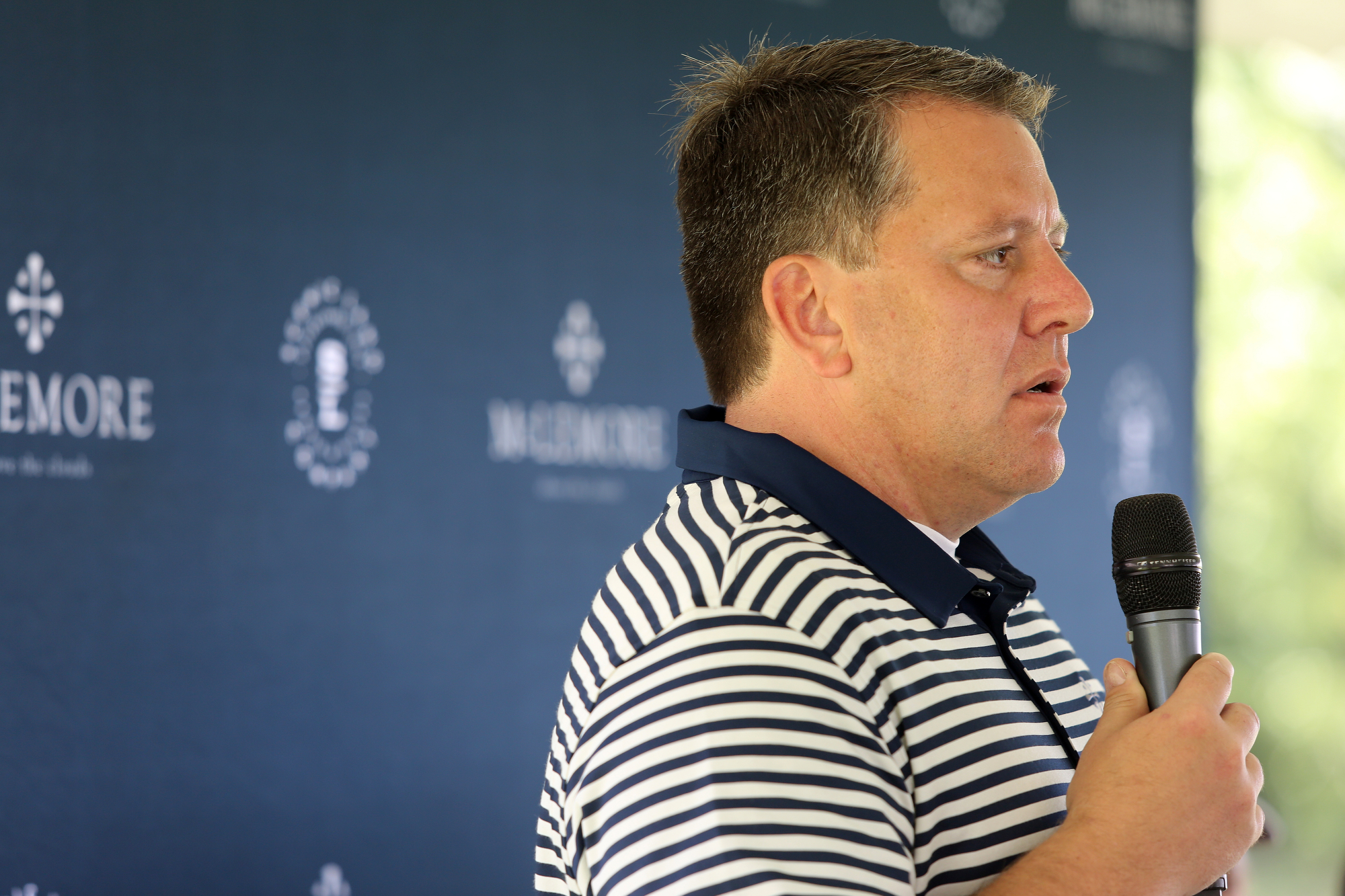 Duane Horton, president of Scenic Land Co., speaks during a press conference at The Course at McLemore on Lookout Mountain Friday, June 21, 2019 in Walker County, Ga. Scenic Land Co. took over the former Canyon Ridge development two years ago.