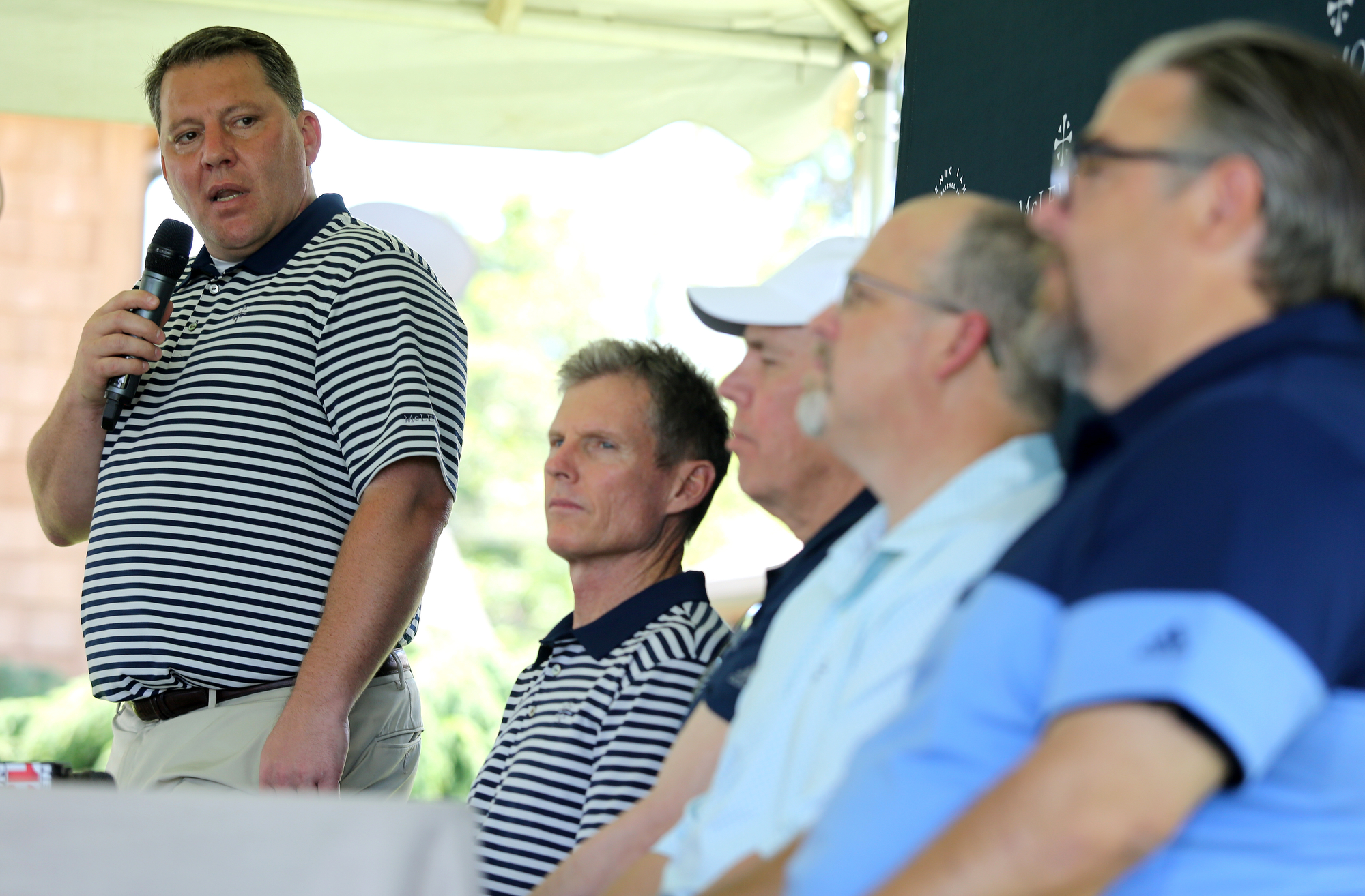 Duane Horton, president of Scenic Land Co., speaks during a press conference at The Course at McLemore on Lookout Mountain Friday, June 21, 2019 in Walker County, Ga. Scenic Land Co. took over the former Canyon Ridge development two years ago.