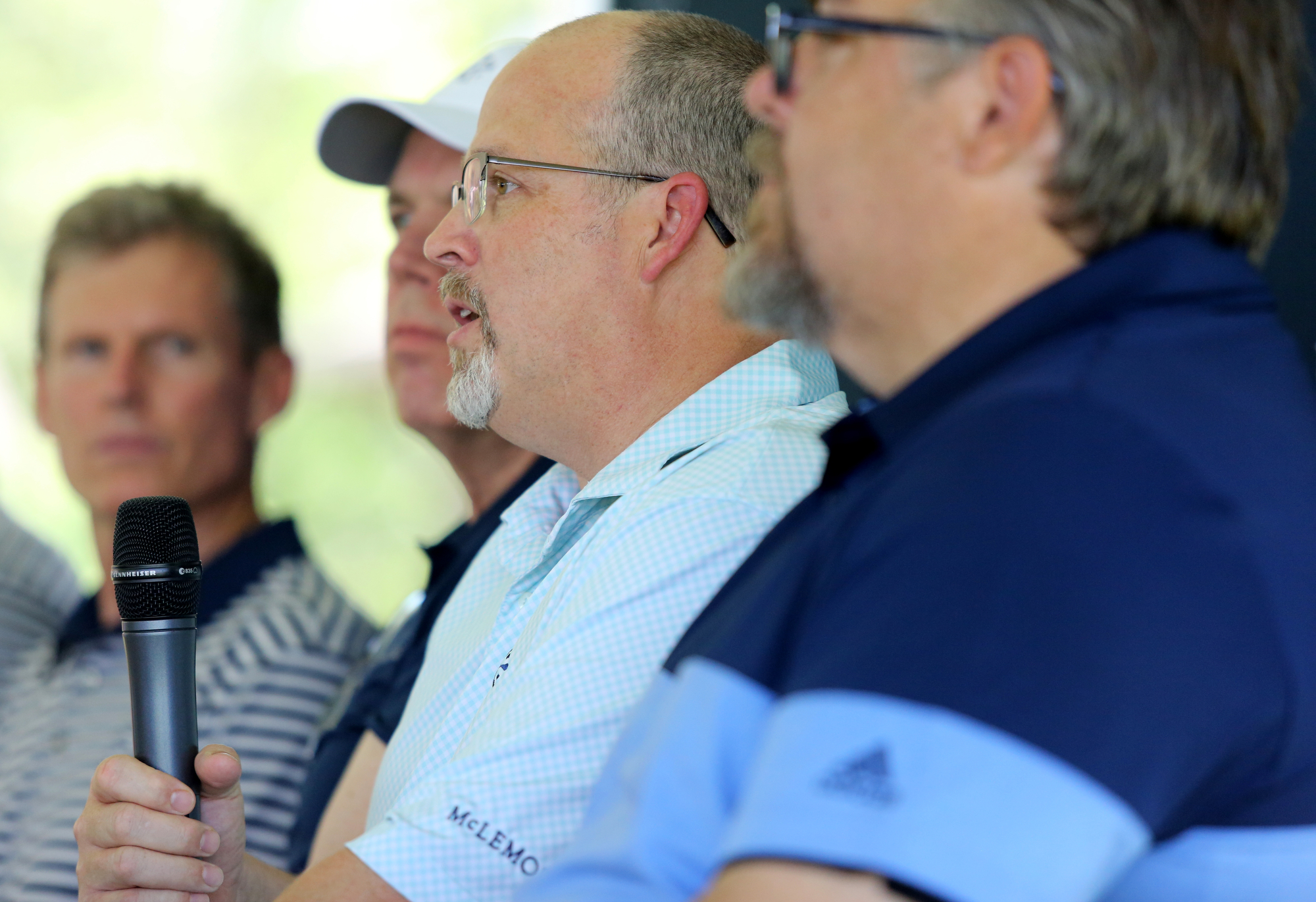 Craig Peavy, a partner with Tinker Ma, speaks during a press conference Friday, June 21, 2019 at The Course at McLemore on Lookout Mountain in Walker County, Ga. McLemore is planned to be a major branded, upper upscale/luxury resort, conference center with a mountaintop golf course and spa.