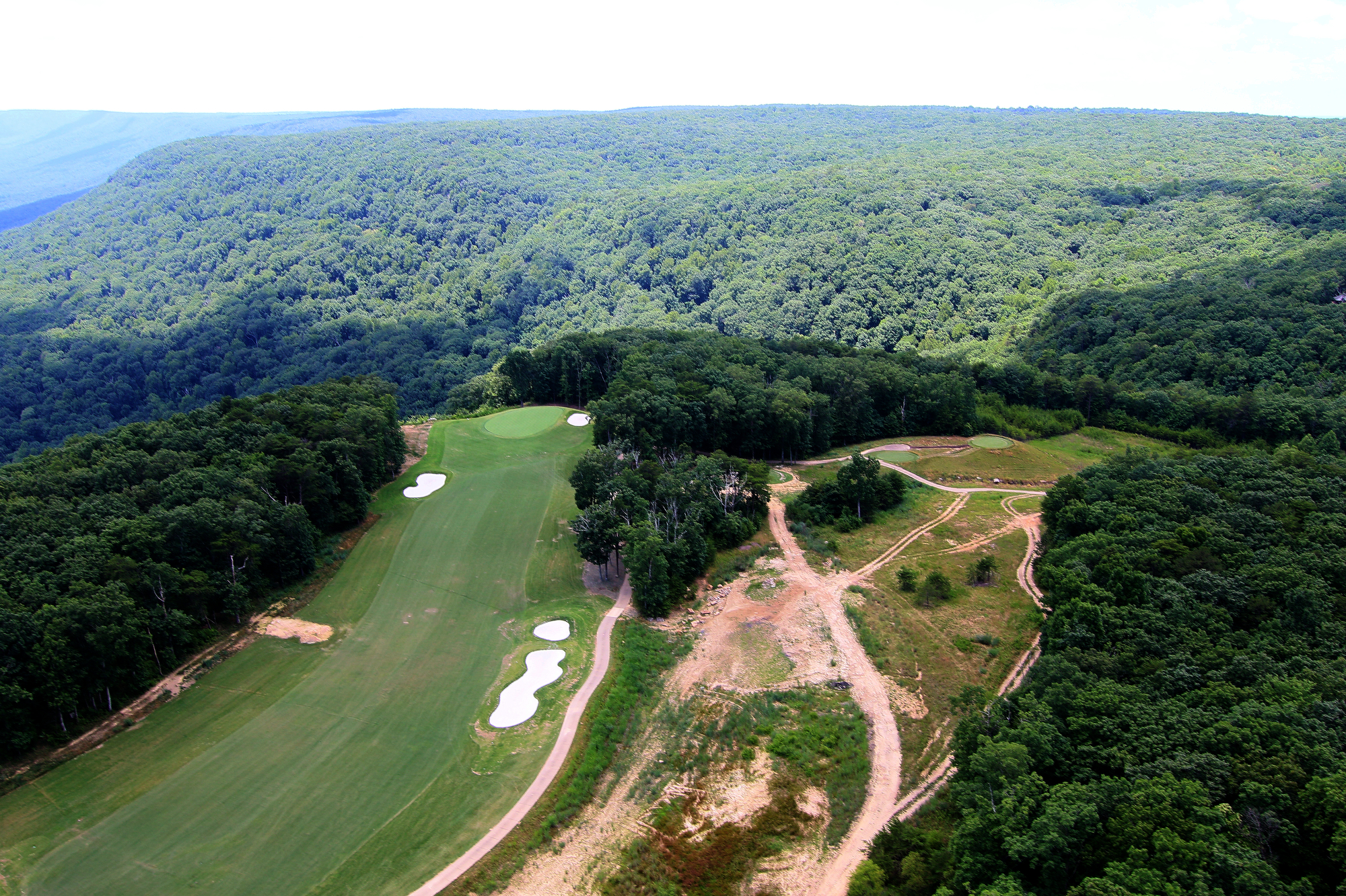 Portions of the Course at McLemore is seen from a helicopter Friday, June 21, 2019 on Lookout Mountain in Walker County, Ga. The Course at McLemore, formerly Canyon Ridge golf course, is opening this weekend after an upgrade of all 18 golf holes.