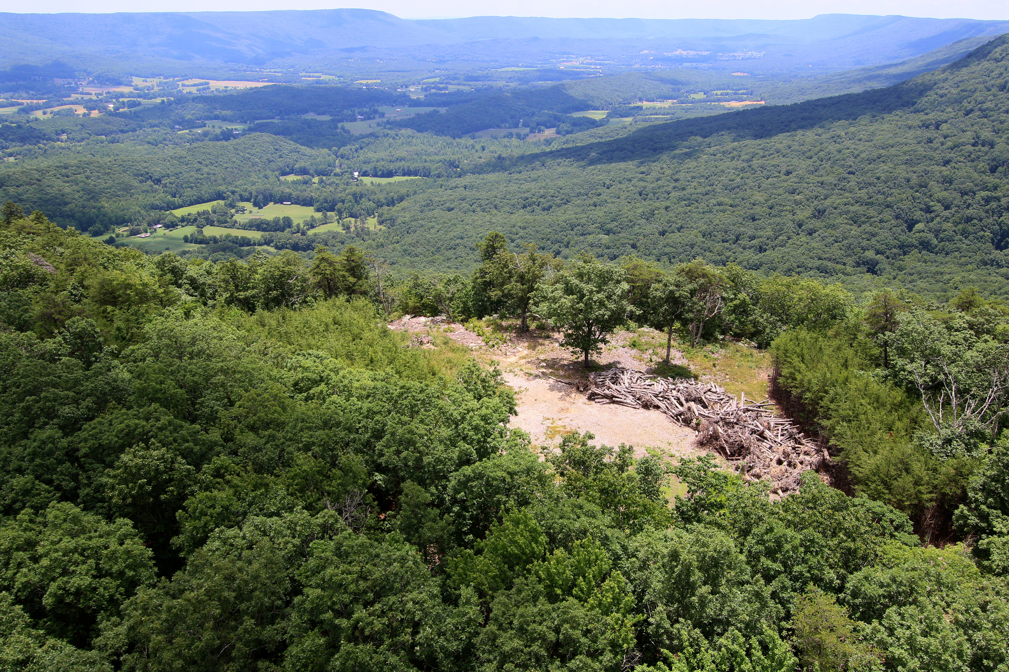 The site for where the hotel at The Course at McLemore is planned is to be built is seen from a helicopter Friday, June 21, 2019 on Lookout Mountain in Walker County, Ga. McLemore is planned to be a major branded, upper upscale/luxury resort, conference center with a mountaintop golf course and spa.