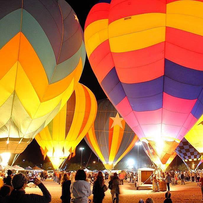 A balloon glow will be held at 9 p.m. Friday and Saturday nights. / Facebook.com