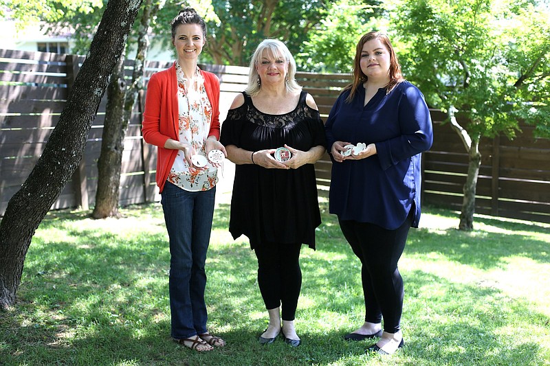 From left, Cassie Loizeaux, Karen Guethlein and Samantha Baskette will drive to Pawhuska, Okla., to take part in the Patriotic Party on the Prairie hosted by Ree Drummond, Food Network's Pioneer Woman.