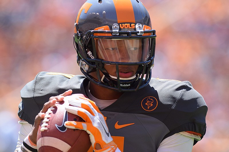 Quarterback Joshua Dobbs, shown in 2016 when he was still playing at the University of Tennessee, is now an NFL quarterback.