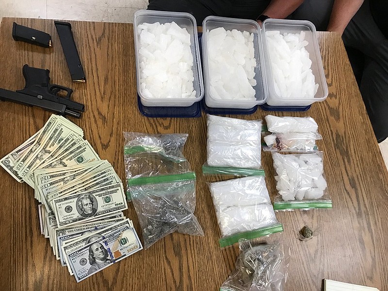 Agents searched a home at 819 Park City Road on Saturday, June 29, 2019, and found nine pounds of methamphetamine, eight ounces of heroin and 24 grams of psilocybin mushrooms. A firearm and $1,300 in cash were also found, according to a Facebook post from the Lookout Mountain Judicial Circuit Drug Task Force.