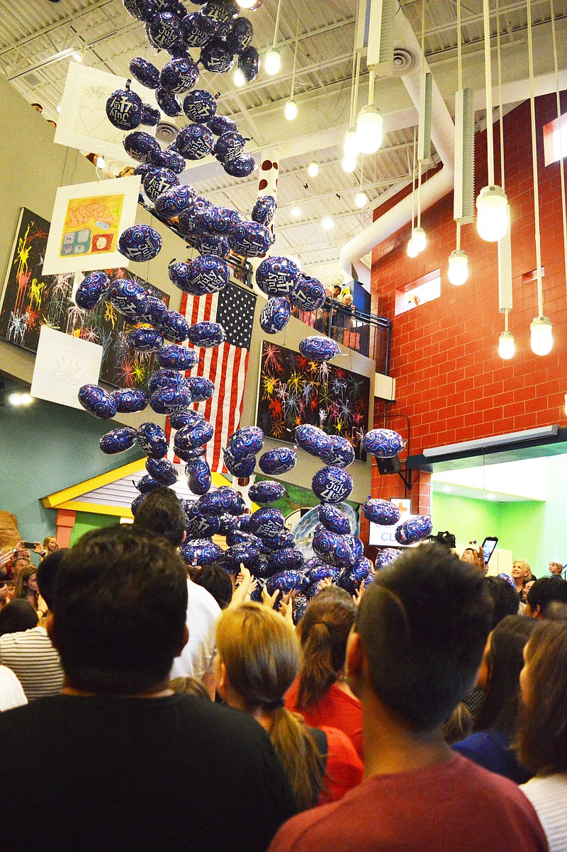 The balloon drop at last year's Red, White and Blue Day in Creative Discovery Museum. / CDM Contributed Photo