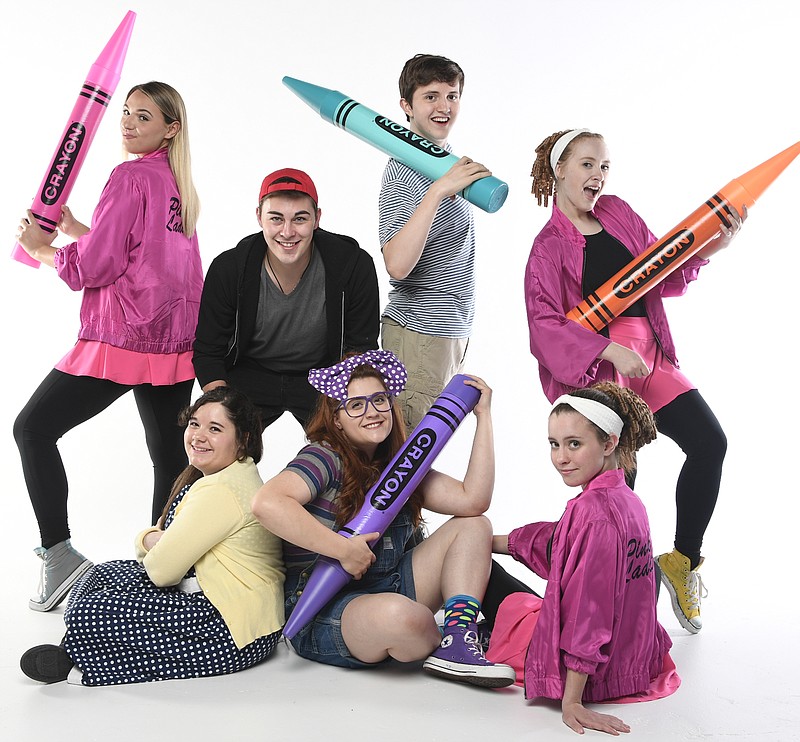 
The cast of "Junie B. Jones, The Musical" includes standing, from left, Gwyneth Yockey, Malachi Banegas, Jonathan Tison and Cora Hassberger. Seated, from left, are Shelbi Metts, Kimberly Rye and Sophie Burnett. / Barry Brown Images
