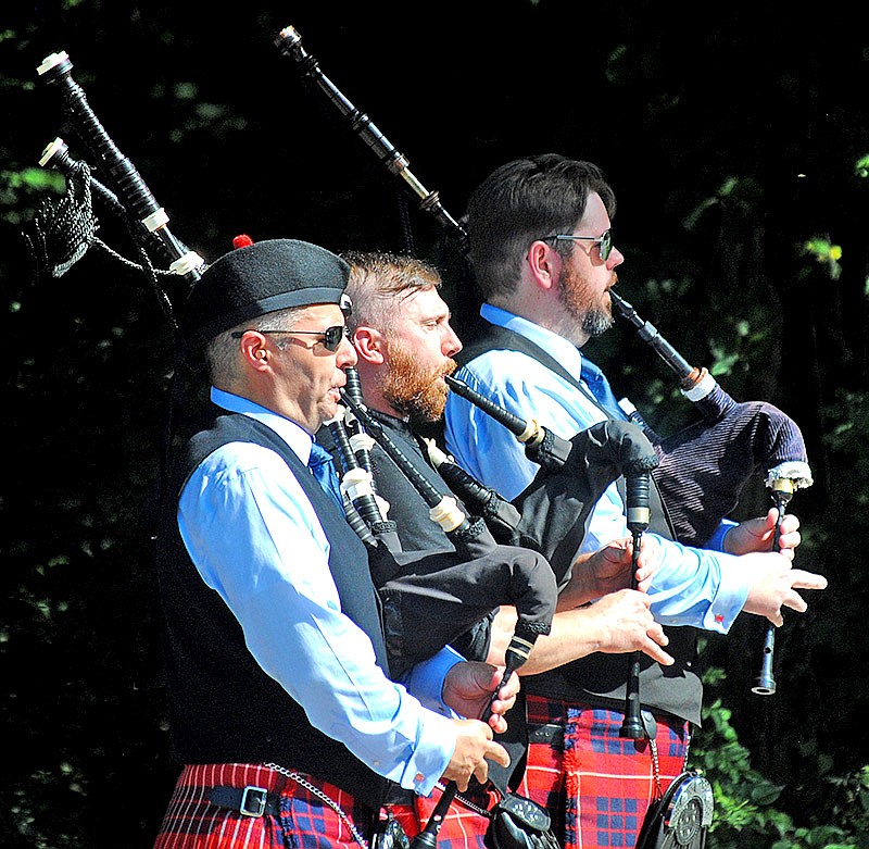 Bagpipers Diron Cundiff, Chris Armstrong and Michael Whinery set the cadence for the 2019 Signal Mountain 4th of July Parade with "Scotland the Brave." "Where else do runners race with bagpipes playing?" was one of the quotes from satisfied runners of the coinciding Signal Mountain "Firecracker" Mile.