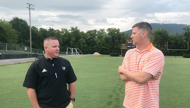 As the countdown continues to kickoff of another prep football season, sports editor Stephen Hargis continues his twice-weekly series of videos "100 yards with Stephen Hargis" with today's guest, Lookout Valley coach Josh Payne. 