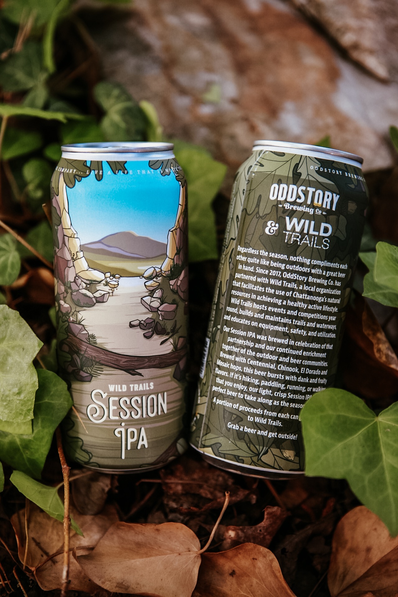 OddStory Brewing Co. donates a portion of proceeds from its Wild Trails series to the namesake nonprofit, which helps to maintain most of the area's trails stretching from the Cumberland Trail to Lula Lake and Prentice Cooper to Enterprise South. / Photo courtesy of OddStory Brewing Company