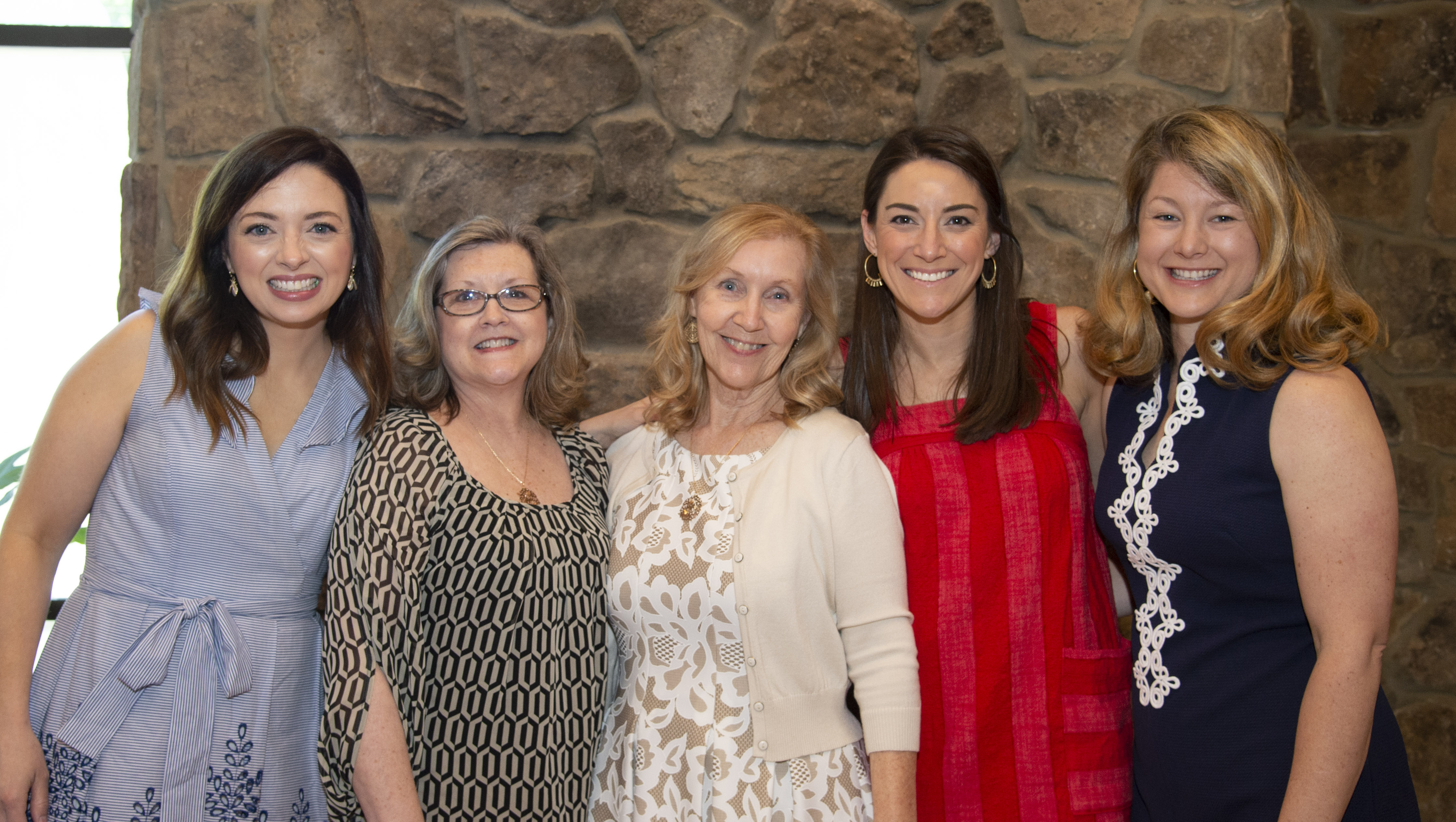 Emily Lehman, Terri Sanders, Susan Laseter, Jessie Lewis and Karen Fortuno