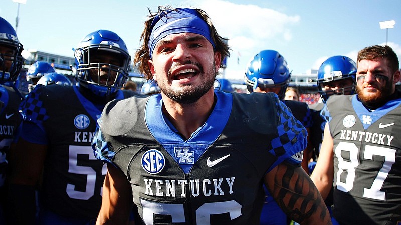 Kentucky senior inside linebacker Kash Daniel was an emotional leader for the 2018 Wildcats, who capped a 10-3 season with a 27-24 topping of Penn State in the Citrus Bowl.