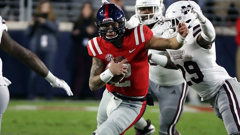 Ole Miss quarterback Matt Corral played in four games last season, including the annual Egg Bowl rivalry with Mississippi State, and will enter this season as a redshirt freshman.