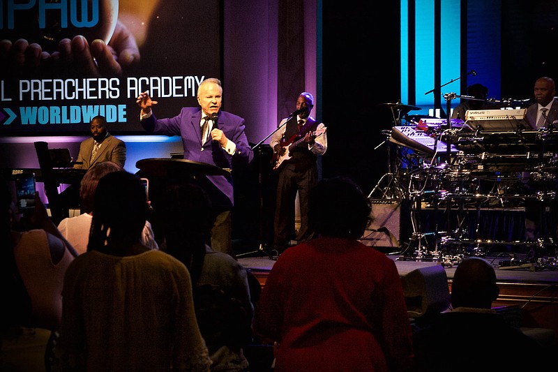 H. Michael Chitwood speaks during the International Congress of Churches & Ministers World Conference on July 25.