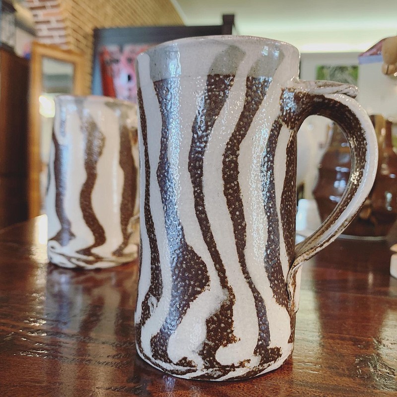 Marbled ceramic mugs by Loren Howard / Photo by Summer Harrison