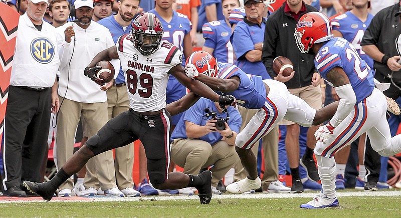 South Carolina receiver Bryan Edwards enters his senior season ranked fifth in program history in career catches and sixth in career receiving yardage.