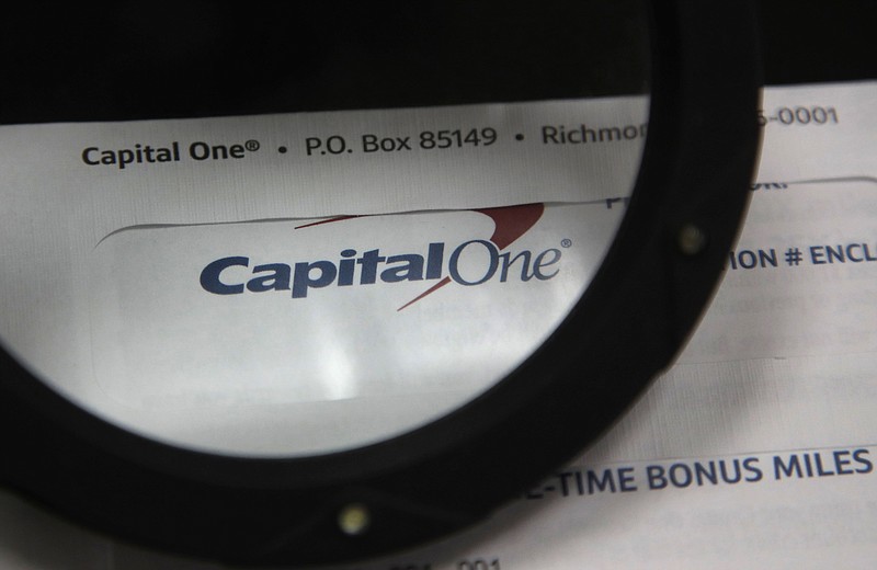 This July 22, 2019, photo shows Capital One mail in North Andover, Mass. A security breach at Capital One Financial, one of the nation's largest issuers of credit cards, compromised the personal information of about 106 million people, and in some cases the hacker obtained Social Security and bank account numbers. It is among the largest security breaches of a major U.S. financial institution on record. The bank's stock dipped 6% at the opening of trading Tuesday, July 30. (AP Photo/Elise Amendola)