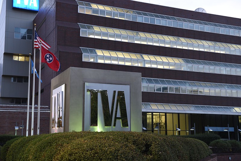 The Tennessee Valley Authority building is shown in this 2016 staff file photo.