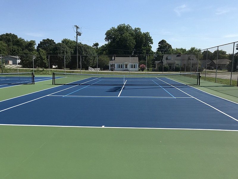 Renovations to the city of East Ridge's tennis courts in front of East Ridge High School are now complete, and the courts are open to the public. / Contributed photo by Adam Wilson