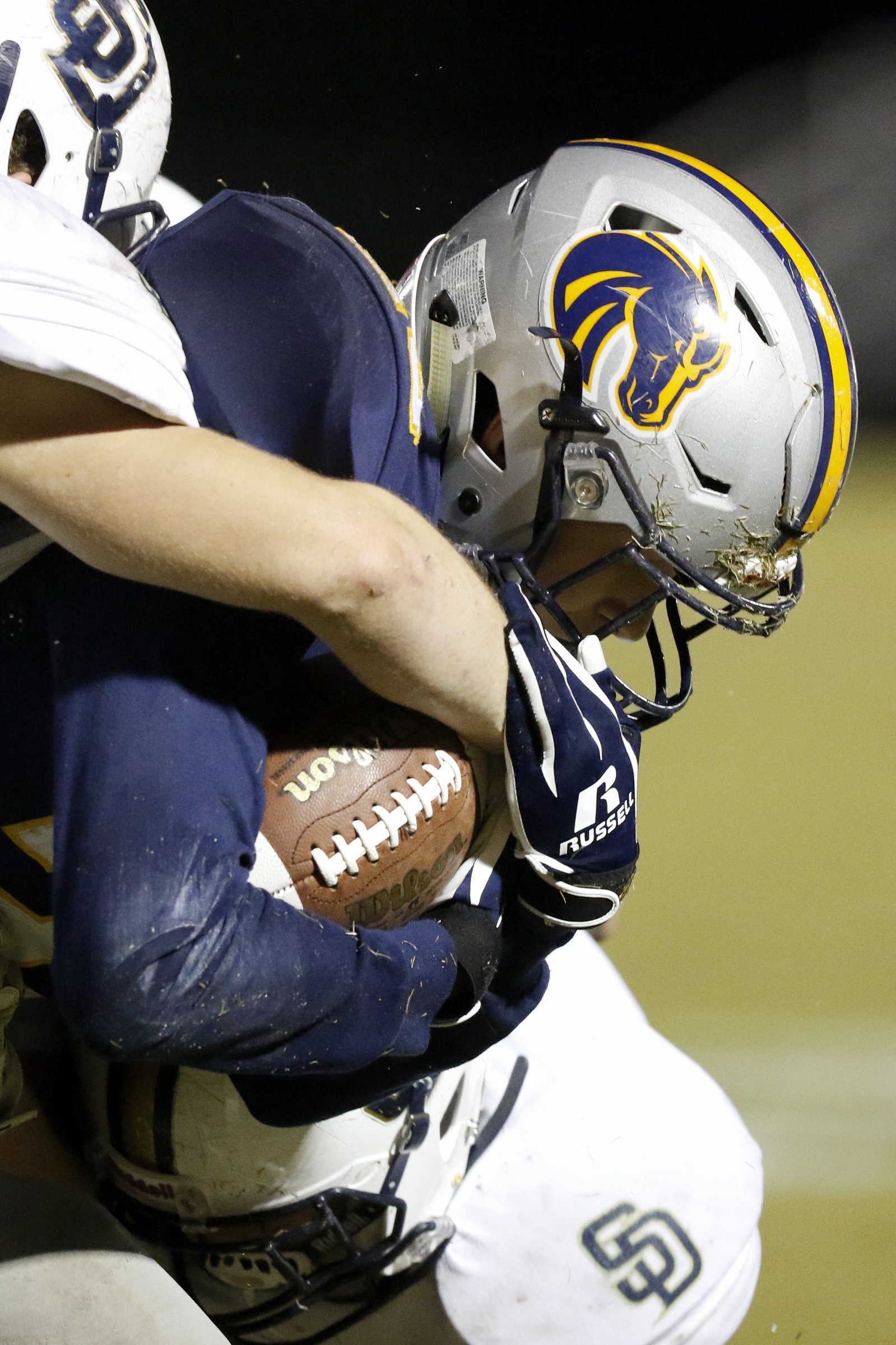 Walker Valley's Brody Swafford (23) is tackled on a kick return against Soddy-Daisy at Walker Valley High School on Friday, Oct. 26, 2018 in Cleveland, Tenn.
