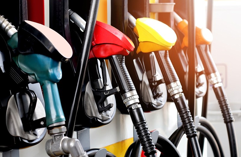 gas pump tile gas tile fuel tile / Getty Images