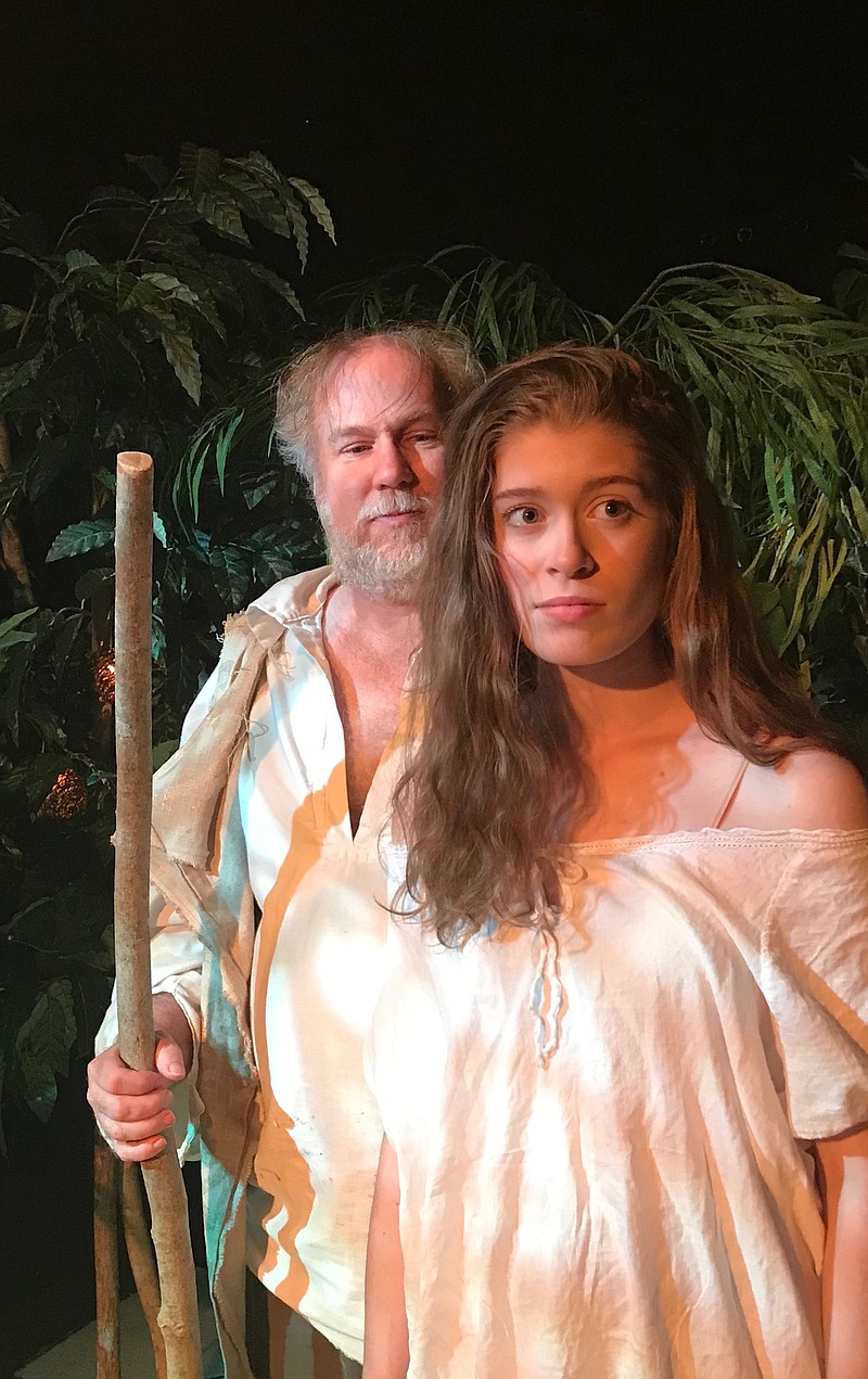 William Smith plays Prospero and Tessa Sentell is cast as his daughter, Miranda, in "The Tempest." / Photo from Back Alley Productions