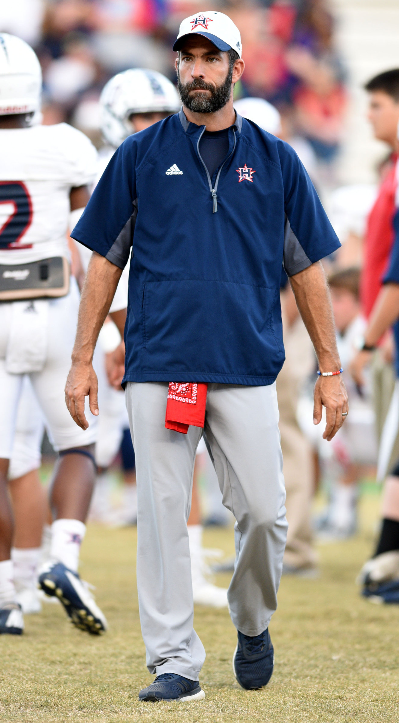 E.K. Slaughter is Heritage's head coach. The Heritage Generals visited the Northwest Whitfield Bruins in GHSA football action on October 6, 2017.