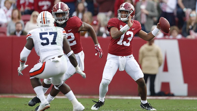 Alabama junior quarterback Tua Tagovailoa is working with his third offensive coordinator in as many seasons with the Crimson Tide.