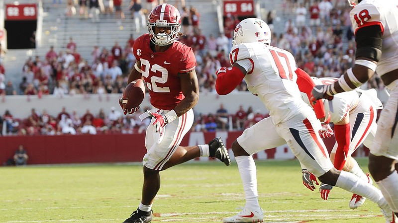 Alabama junior running back Najee Harris has rushed for 1,153 yards and 6.5 yards per carry through his first two seasons in Tuscaloosa.