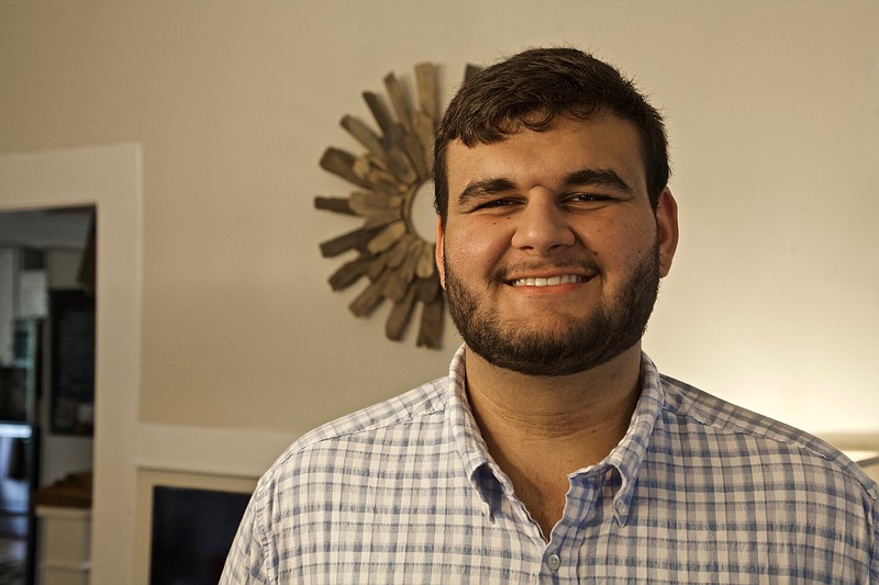 
Sam Wiley stands in his home on August 15. / Staff photo by Wyatt Massey
