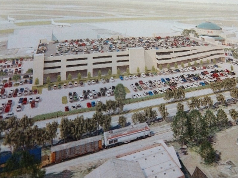 Rendering by InterVistas Consulting Group / A $25 million parking garage is planned for construction outside the passenger terminal at Chattanooga Metropolitan Airport.