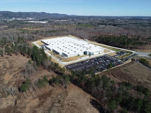 The 200,000-square-foot factory built by the Korean solar panel maker Hanwha Q Cells began production in February and has grown to 600 employees. The compmany is hiring another 50 workers as it reaches its full 1.7 gigawatt annual capacity. / Contributed photo by Hanwha Q CELLS