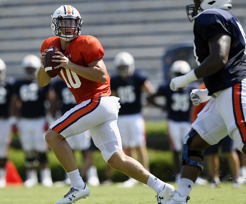 Auburn freshman quarterback Bo Nix was named this week as the starter by coach Gus Malzahn. He is the son of former Tigers quarterback Patrick Nix, who played at Auburn from 1992 to '95.