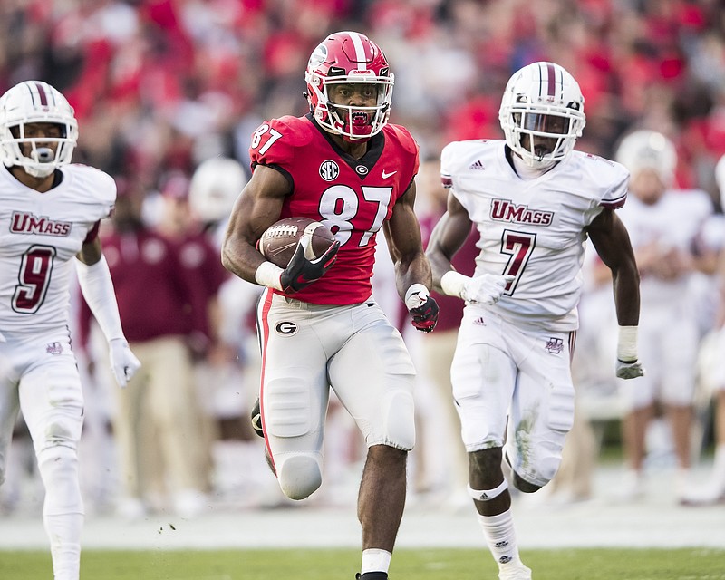 Tyler Simmons is Georgia's top returning receiver, with nine catches for 138 yards and two touchdowns last season.