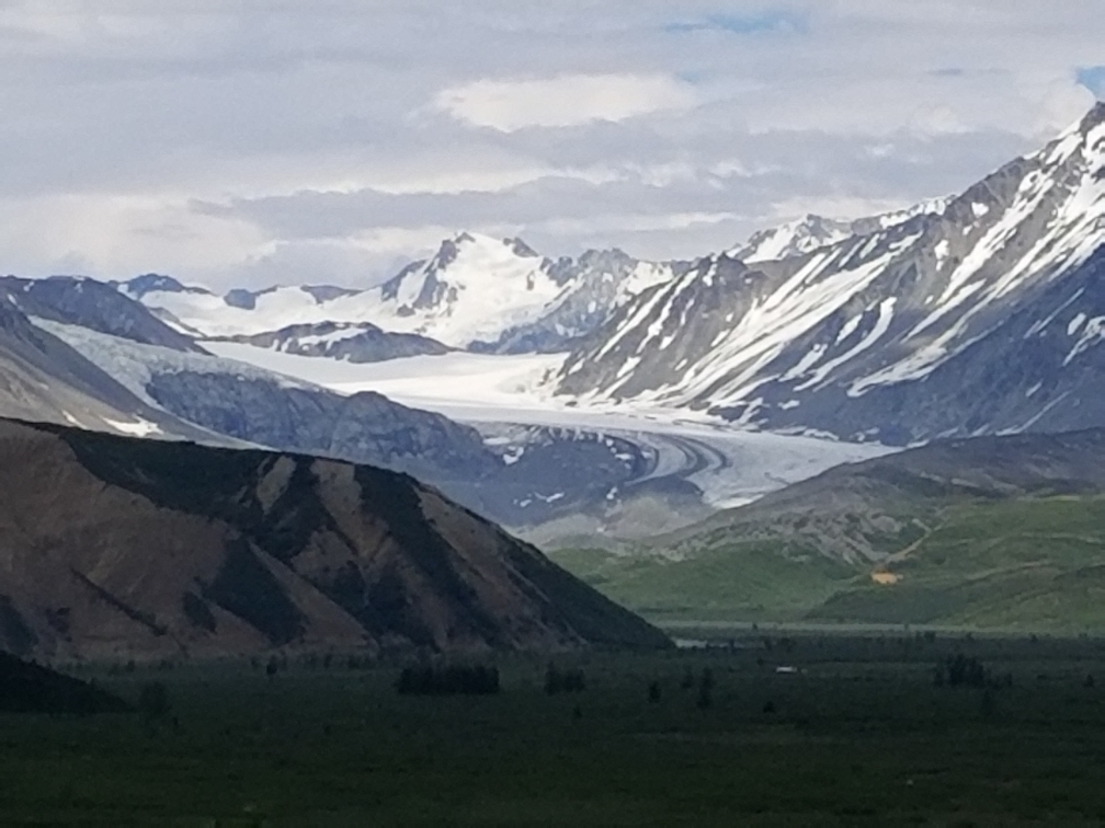 A glacier ends adjacent to the Richardson Highway between Valdez and Fairbanks. / Photo by Patti Smith