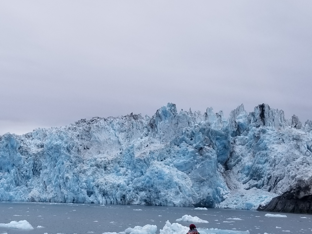 Columbia Glacier is one of the fastest-moving glaciers in the world. It branches into several parts at its end in Prince William Sound, with this portion more than 1.5 miles wide. / Photo by Patti Smith