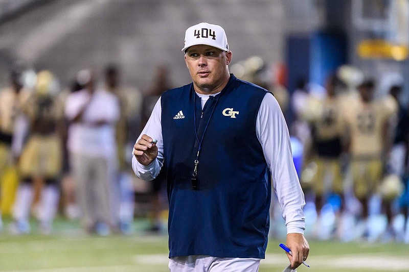 New Georgia Tech coach Geoff Collins will take his Yellow Jackets into Thursday night's opener at No. 1 Clemson, which will be the first football game televised by the ACC Network.