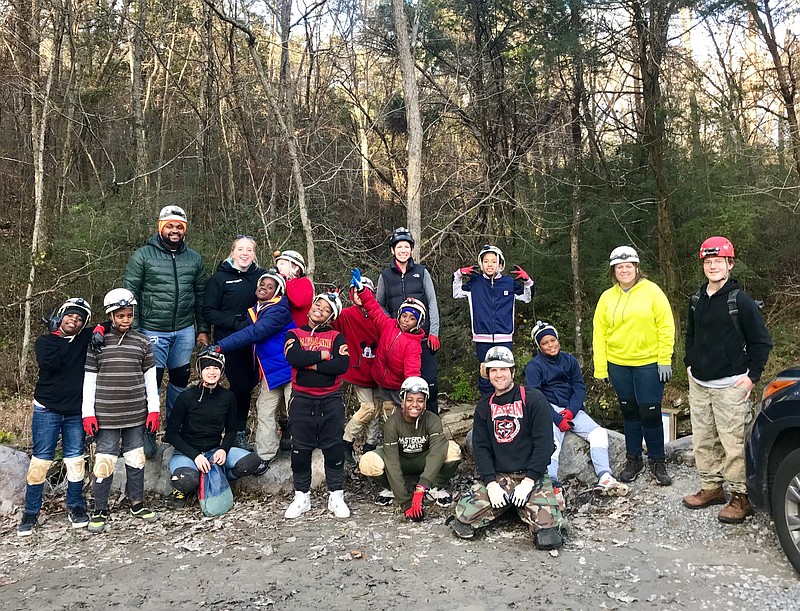 Photo contributed by Bridge Chattanooga / Bridge Chattanooga participants go on a caving trip.