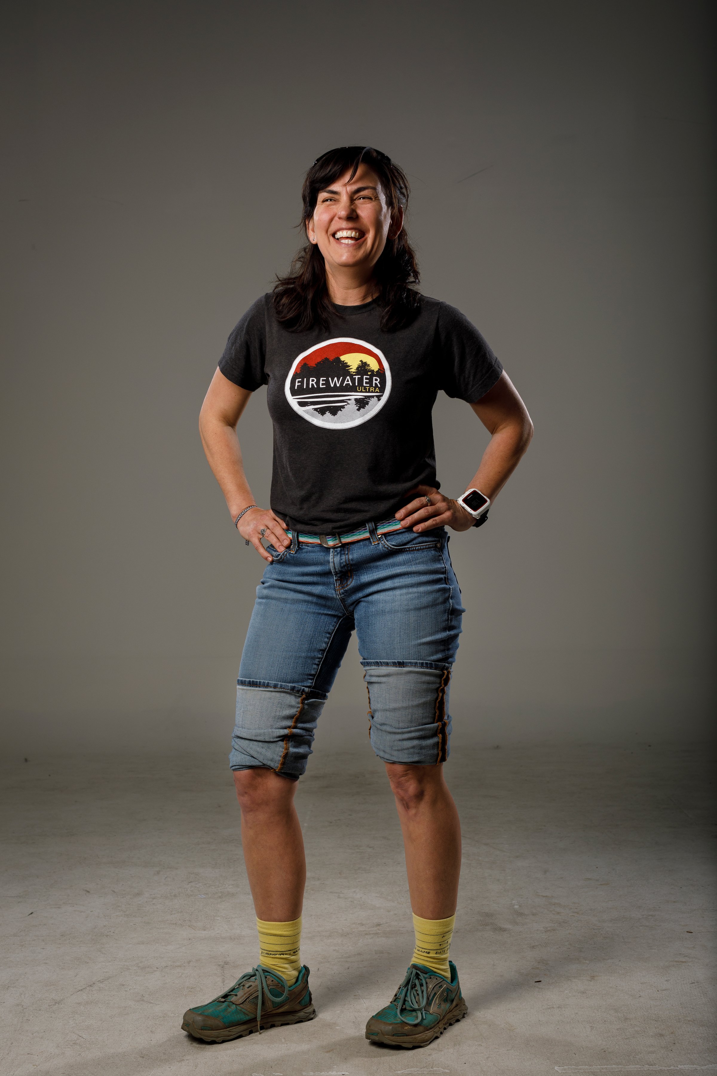 Staff photo by Doug Strickland / Ann-Marie Fitzsimmons poses for a portrait in the Times Free Press studio on Thursday, March 28, 2019, in Chattanooga.