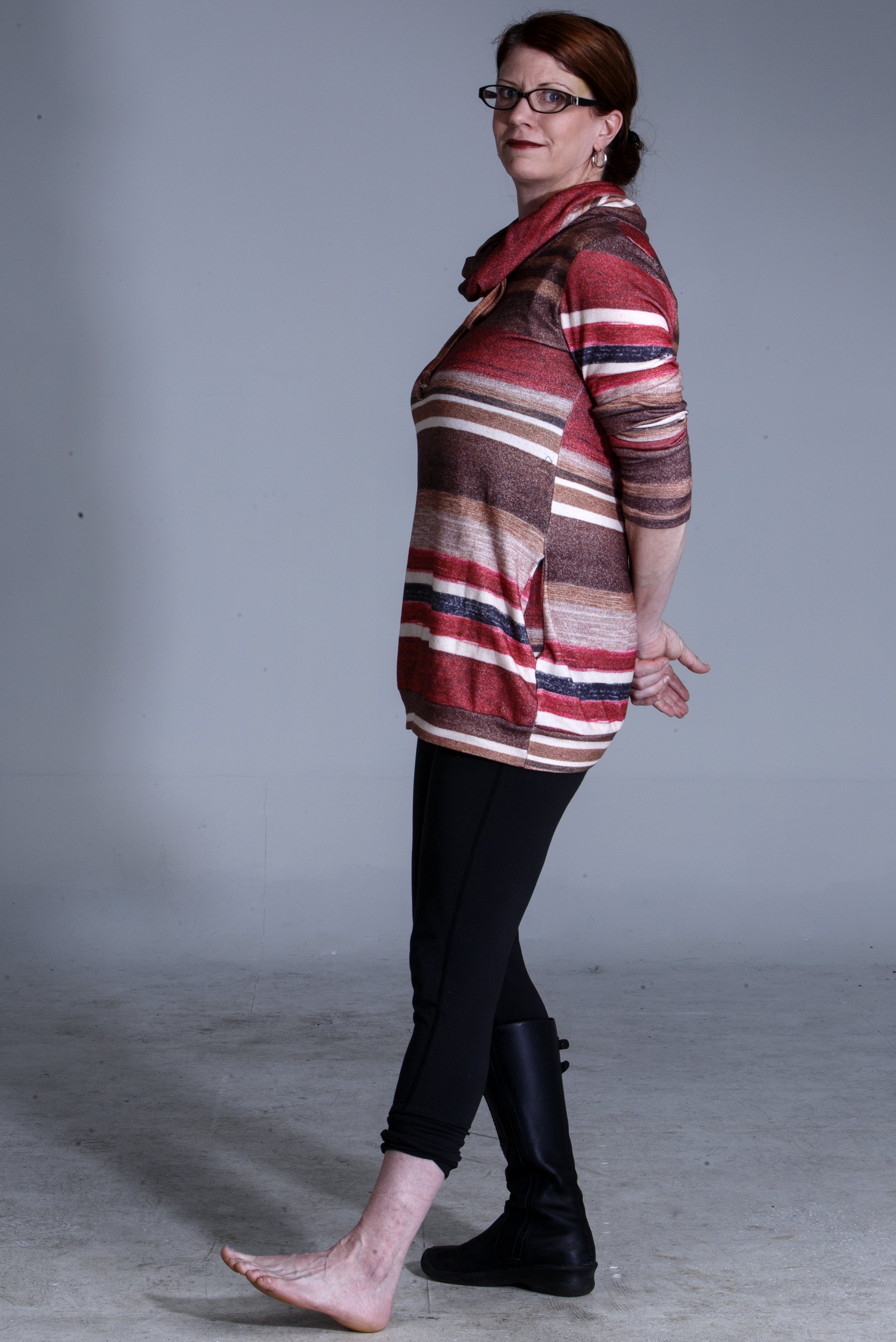 Staff photo by C.B. Schmelter / Amber Lehmann poses in the Times Free Press studio on Wednesday, March 27, 2019 in Chattanooga.