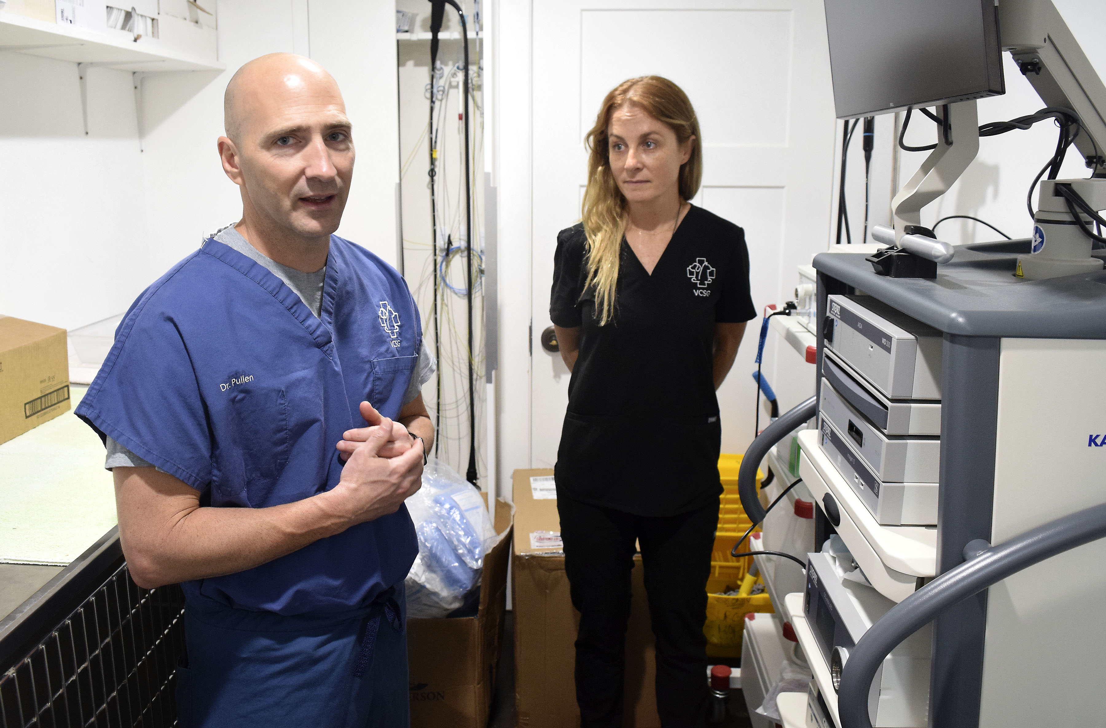 Staff Photo by Robin Rudd/ Claudia and Dr. Billy Pullen are moving the Veterinary Care and Specialty Group from Tennessee Ave to South Broad Street. The couple are planning various redevelopment projects in the St. Elmo area. The couple was photographed on August 30, 2019.