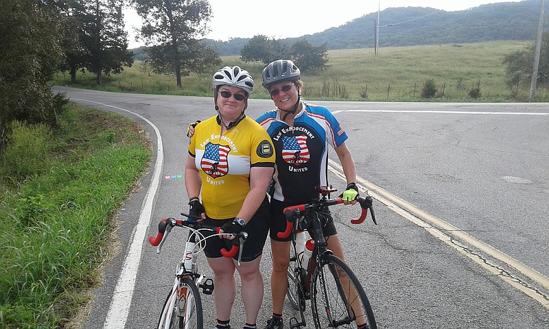 Photo contributed by Stacy Landrum / Cyclists pause for a break along the rural route during a previous year's Ride to Provide.