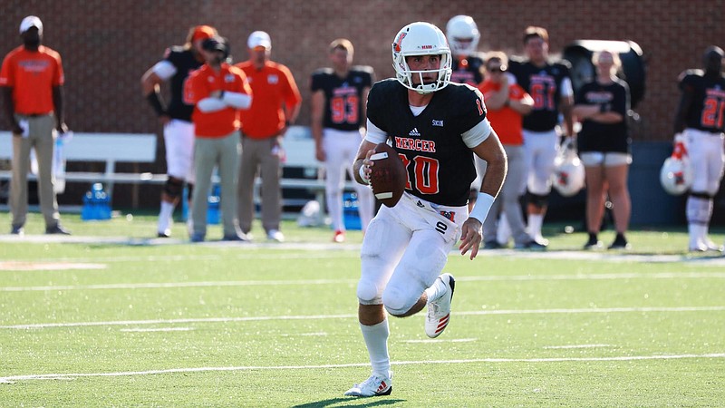 Photo by Mercer University / Former McCallie School quarterback Robert Riddle has Mercer off to a 2-0 start this season, with the Bears having averaged 47 points per game.