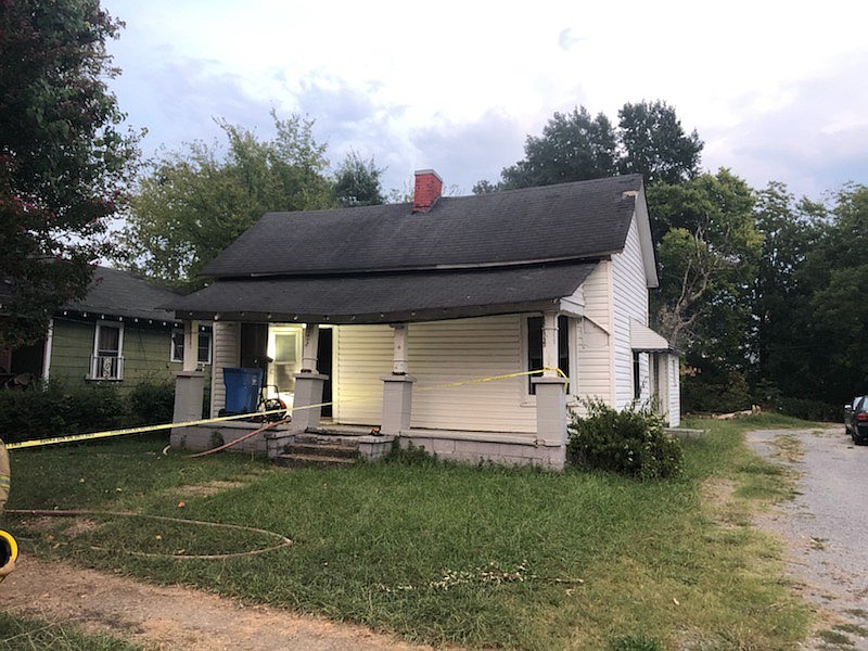 Firefighters from the East Ridge and Chattanooga fire departments joined forces to quickly extinguish a fire in what appeared to be a vacant home on 6th Avenue on Tuesday night. / Photo from Chattanooga Fire Department