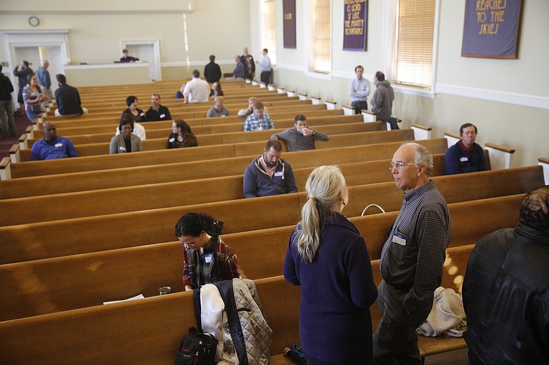 Staff File Photo / Guests gather at a weekend conference on poverty and the church at New City Fellowship in 2016.