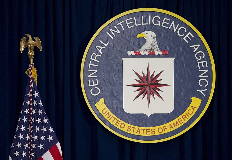 FILE - This April 13, 2016 file photo shows the seal of the Central Intelligence Agency at CIA headquarters in Langley, Va. Most stories about espionage are shrouded in secrecy due to the danger involved, but news organizations have been tested with the emergence of a potential spy's name. The issue involves the Russian official reportedly extracted from the country by the CIA two years ago. (AP Photo/Carolyn Kaster, File)


