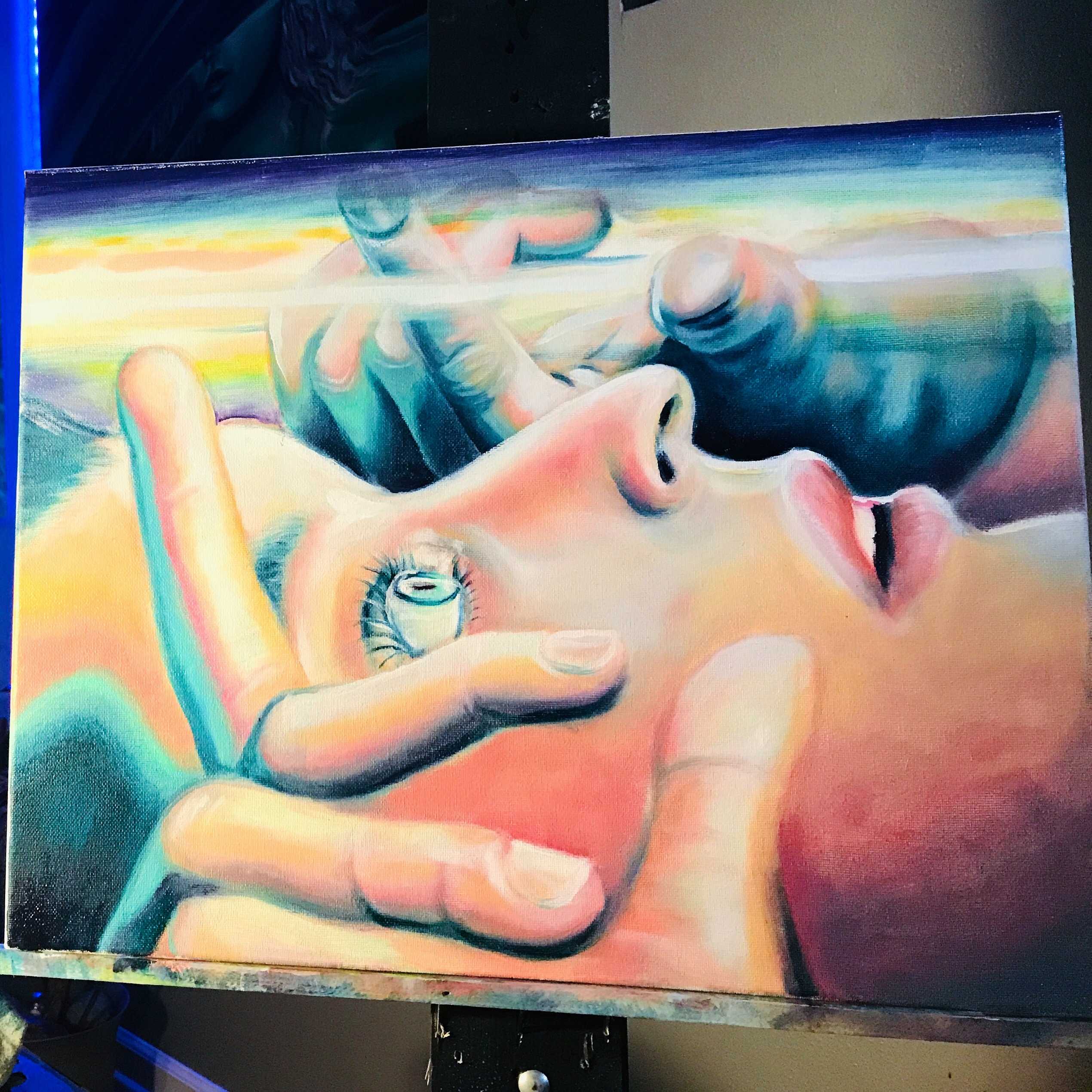 Photo from Austin McDougal / An as-yet-untitled painting by Austin McDougal.